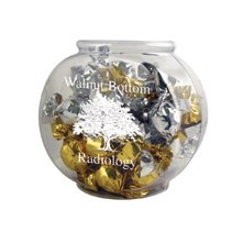 Quart Plastic Fish Bowl w/Twist Wrapped Truffles