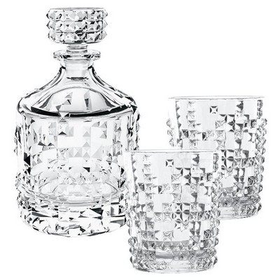 NACHTMANN PUNK Decanter + 2 Whisky Tumblers, Set/3
