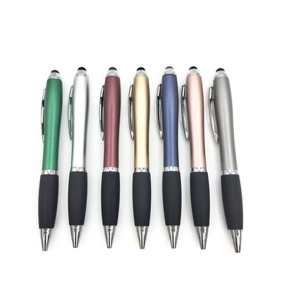 Twist-Action Ballpoint Pen With Touch Stylus