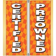 18 Oz. Vinyl Pole Banner Set - Certified Pre-Owned (3'x8')