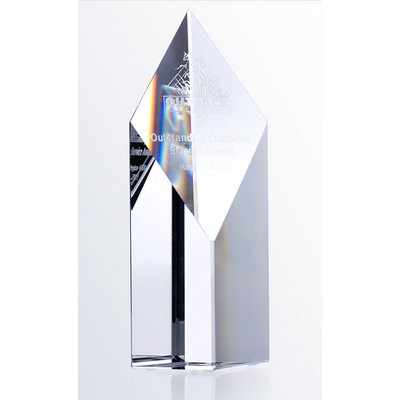 Crystal Super Diamond Tower, Medium (4"x10"H)