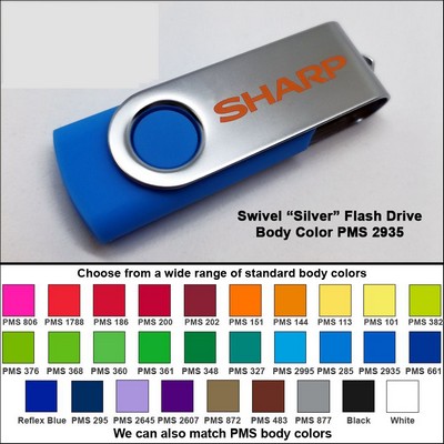 Swivel Flash Drive - 64 GB Memory - Body PMS 2935