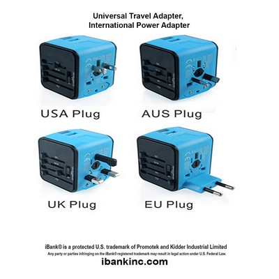 iBank ® World Travel Adapter for 150 countries