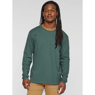 Live & Tell Unisex Crew Neck Long Sleeve Fine Jersey T-Shirt