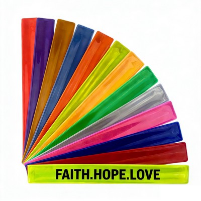 PVC Reflective Slap Bracelet