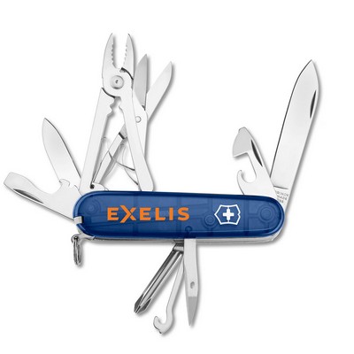 Swiss Army® Translucent Sapphire Blue Deluxe Tinker Knife