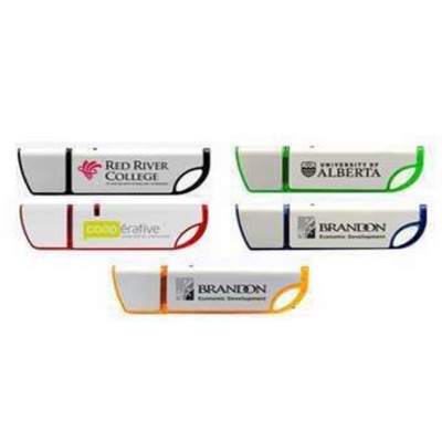 64 GB Translucent USB Drive w/Aluminum Inlay