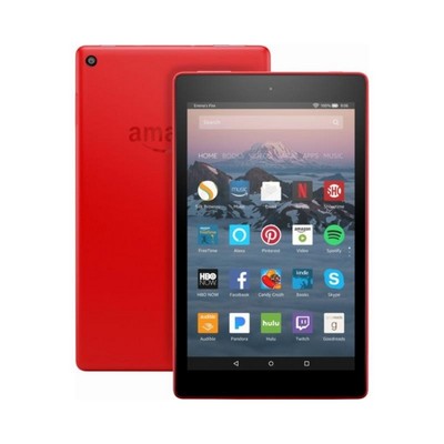 Amazon Fire HD 8 Tablet (8" HD Display, 16 GB) (Punch Red)