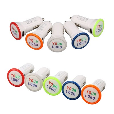 2.1A Dual Port USB LED Car Charger