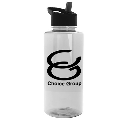 Garyline® Mountaineer Tritan® Bottle with Flip-Straw Lid - 36 oz.