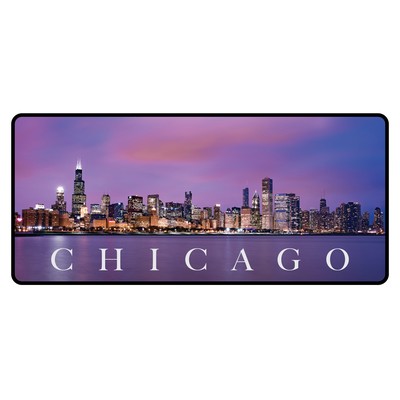 Gaming Mat with Fabric Surface & Stitched Edge (35"x16"x1/8")