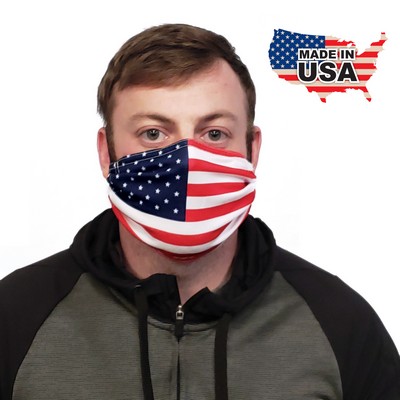 Flag Pattern Microfiber Face Mask