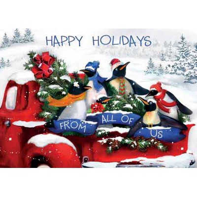 Penguin Pose Holiday Cards