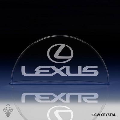 Arches Crystal Award Display (4" x 8" x 1 5/8")