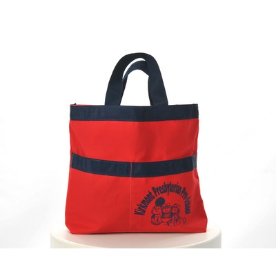 Tote Bag w/Double Pocket