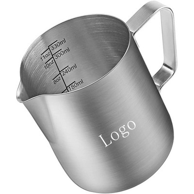 304 Stainless Steel Espresso Milk Frothing Pitcher 12 oz