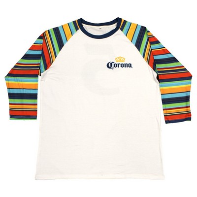 Men's and Ladies' 3/4 Raglan Tee