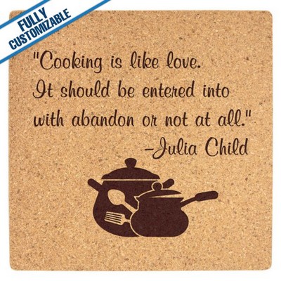 Cork - 7.5" - Trivet - Square