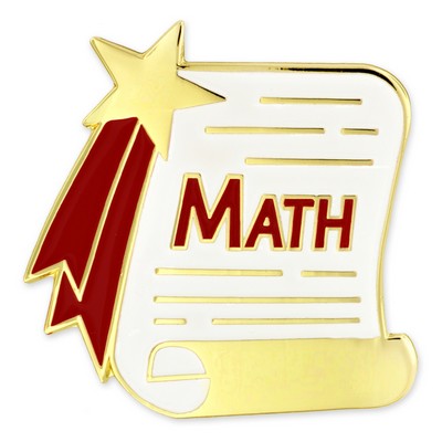 Math Scroll Pin