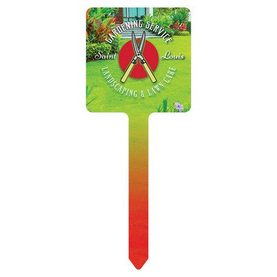 4" x 10" Gloss White Unisub Square Yard Sign