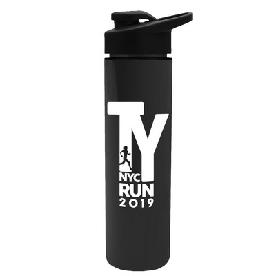 Garyline® Slim Double-Wall Insulated Bottle with Drink-Thru Lid - 16 oz.