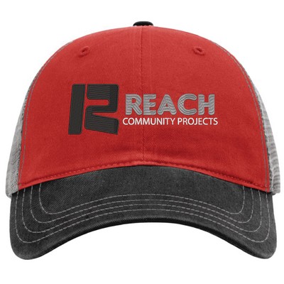 Richardson Garment Washed Snapback Trucker Cap