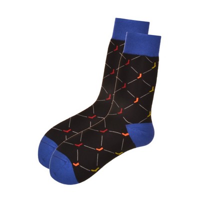 Merino Wool Dress Socks - Jacquard Knit Custom Socks