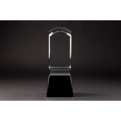 Crystal Dome Tower w/Black Base (10 1/4 x 3 3/8 x 3 3/8")