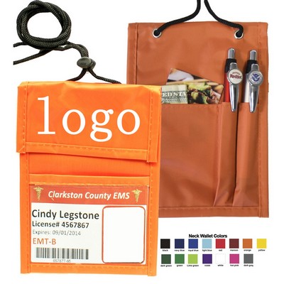 Neck Wallet Convention Badge Bag Holder