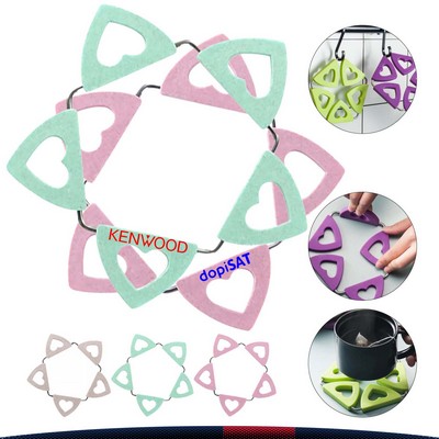 Wheat Straw Folding Pot Mat