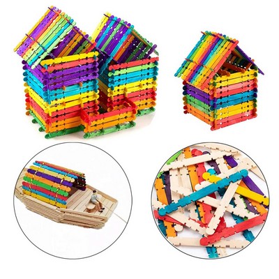 Colorful Sawtooth Wood Craft Sticks