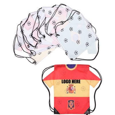 Jersey Shaped Drawstring Bag