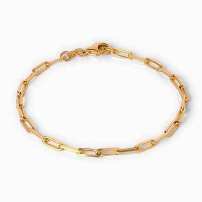 Jilco Inc. Yellow Gold Paperclip Link Bracelet