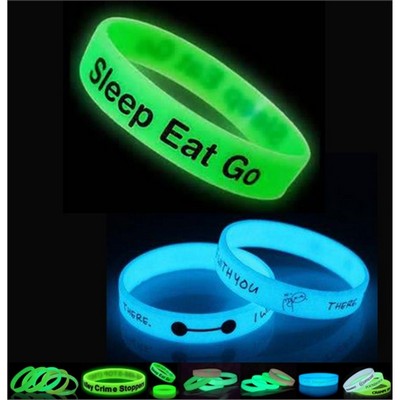 Glow In The Dark Silicone Sport Wristbands