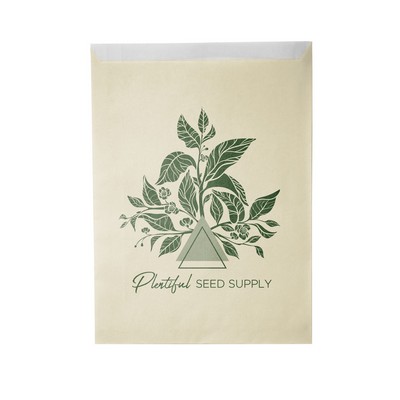 One-color Colored Paper Bag Cream (8.5"W x 11"H)