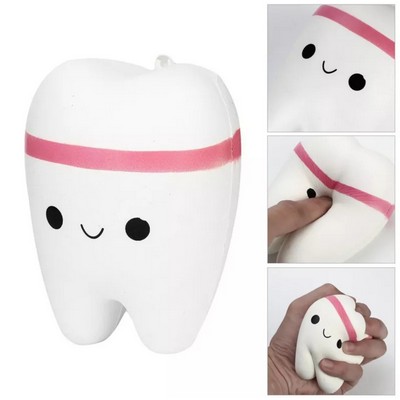 Slow Rising Stress Release Squishy Smiley Tooth