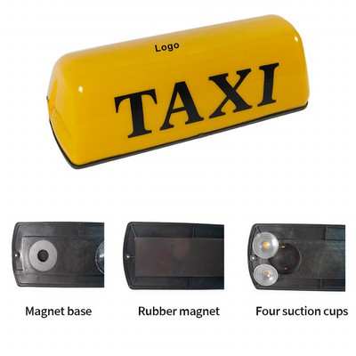 Waterproof Taxi Roof Top Sign Light Magnetic Taximeter Cab Halogen Lamp