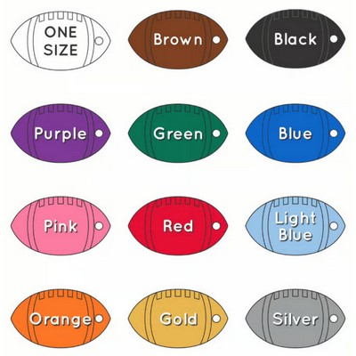 Football Aluminum Tag - 100% MADE IN THE USA