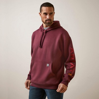 Ariat® Men's Malbec Red Rebar® Graphic Hoodie