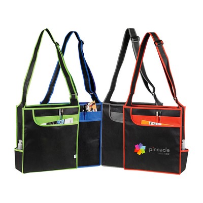 Multi-Pocket Messenger Shoulder Tote