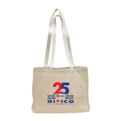 12 Oz. Natural Color Cotton Canvas Large Messenger Bag