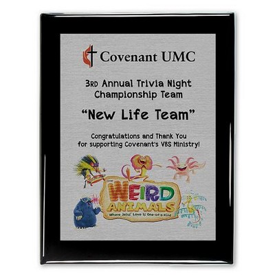 Piano Wood Base Plaques Economy Version (8"x 10")