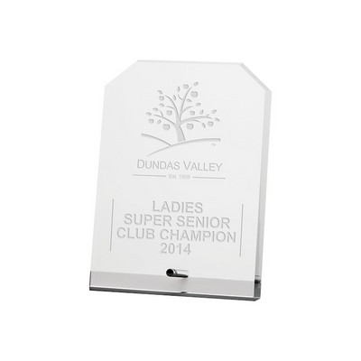 Canterbury clipped rectangle award 8"