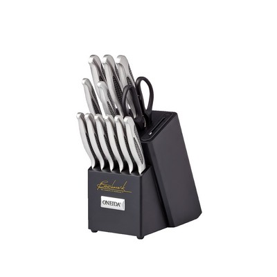 Oneida 14 Piece Knife Set with Built-in Sharpener