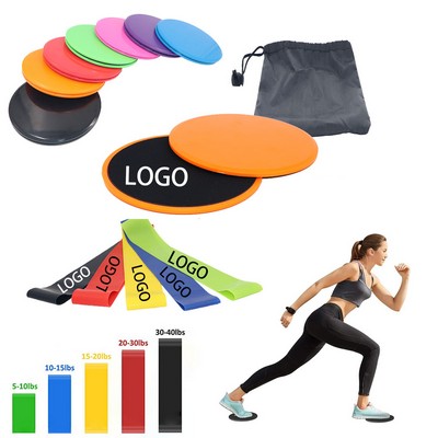 Exercise Gliding Discs And Resistance Band