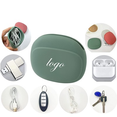 Portable Silicone Earphone Organizer