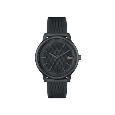 Lacoste™ L.12.12. Move Gents Aluminum Gray Watch w/Silicone Strap