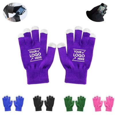 Five Finger Touch Screen Acrylic Gloves
