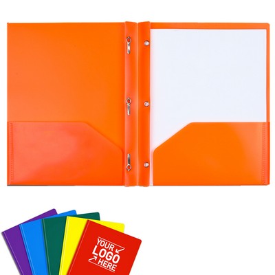 Plastic Pocket Folders w/Prongs