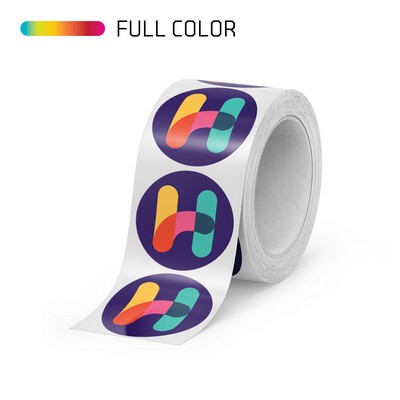 Full Color Circle Roll Label - Up to 4 Square Inches